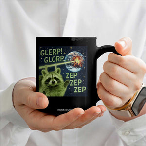Funny Alien Raccoon Meme Coffee Mug Glerp Glorp Brainrot Stupid Gift TS10 Print Your Wear
