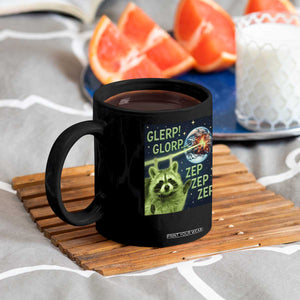Funny Alien Raccoon Meme Coffee Mug Glerp Glorp Brainrot Stupid Gift TS10 Print Your Wear