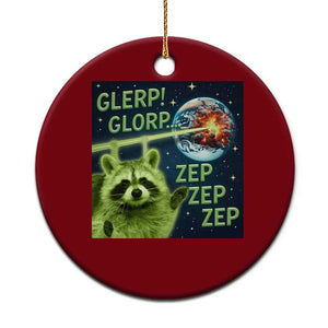 Funny Alien Raccoon Meme Ceramic Ornament Glerp Glorp Brainrot Stupid Gift TS10 1pc Red Print Your Wear
