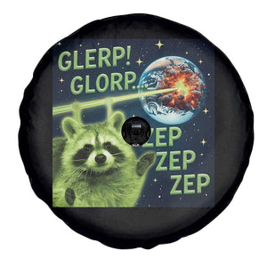 Funny Alien Raccoon Meme Spare Tire Cover Glerp Glorp Brainrot Stupid Gift TS10 Print Your Wear