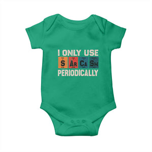 Sarcasm Periodic Table Baby Onesie Element Weird Science Joke Gift TS10 Irish Green Print Your Wear