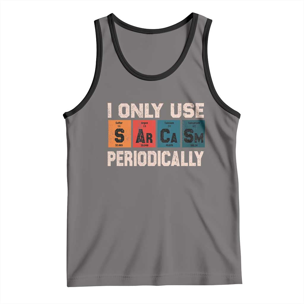 Sarcasm Periodic Table Tank Top Element Weird Science Joke Gift TS10 Deep Heather Black Print Your Wear