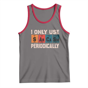 Sarcasm Periodic Table Tank Top Element Weird Science Joke Gift TS10 Deep Heather Red Print Your Wear