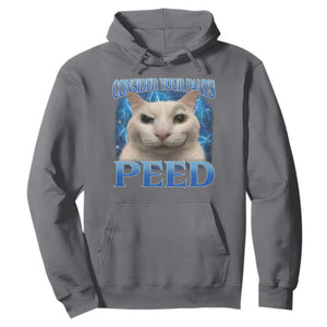 Meme Cat Hoodie Funny Weird Humor Consider Your Pants Peed TS10 Charcoal Print Your Wear