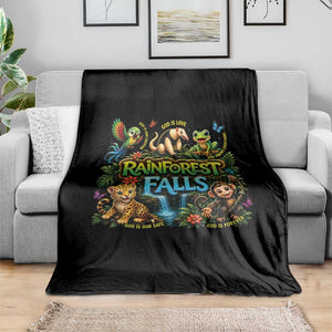VBS 2026 Throw Blanket Rainforest Falls Exploring The Nature of God VBS 2026 TS10 Print Your Wear