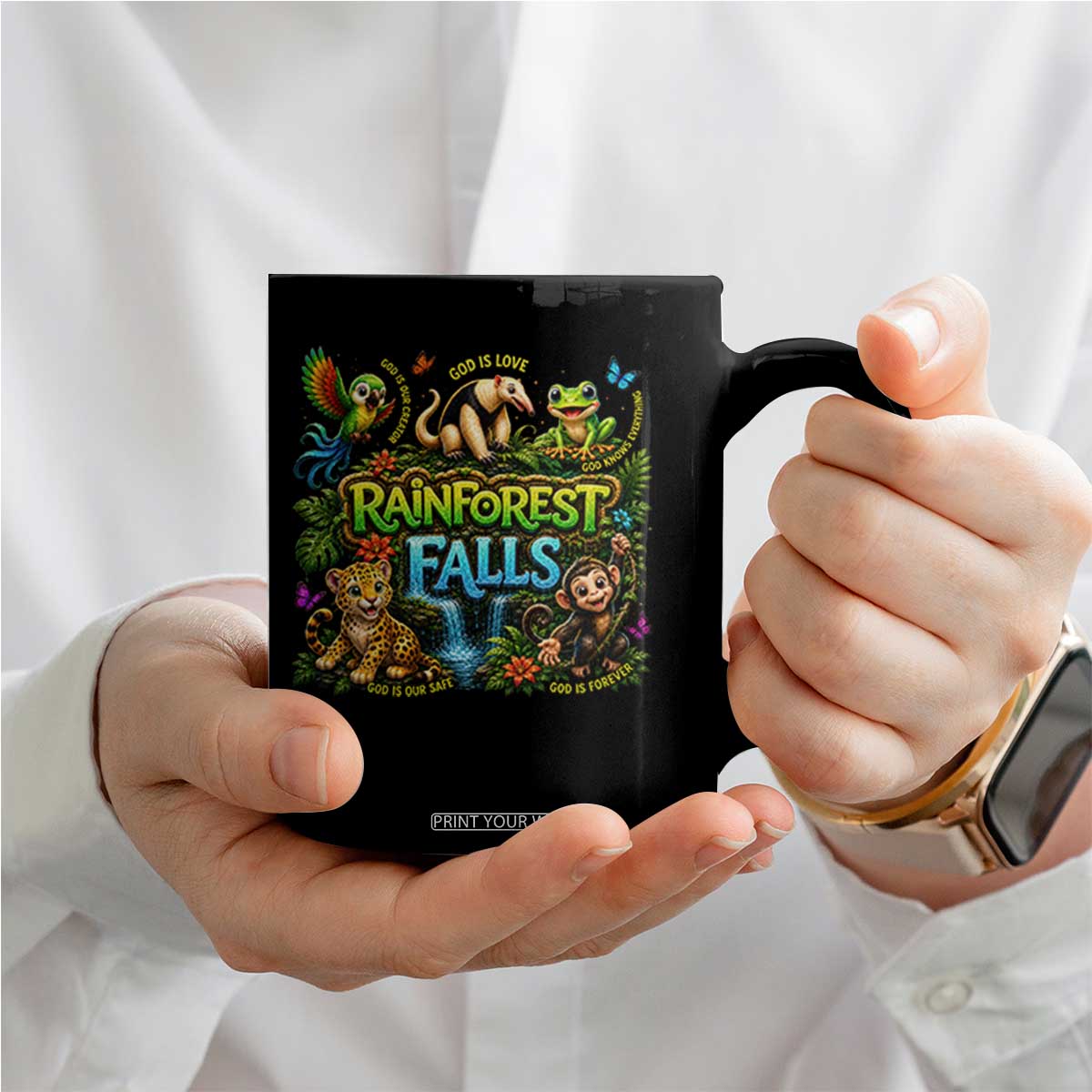 VBS 2026 Coffee Mug Rainforest Falls Exploring The Nature of God VBS 2026 TS10 Print Your Wear
