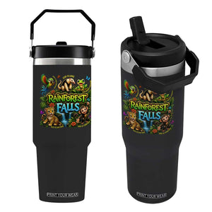 VBS 2026 Flip Straw Tumbler Rainforest Falls Exploring The Nature of God VBS 2026 TS10 One Size: 30 oz Black Print Your Wear