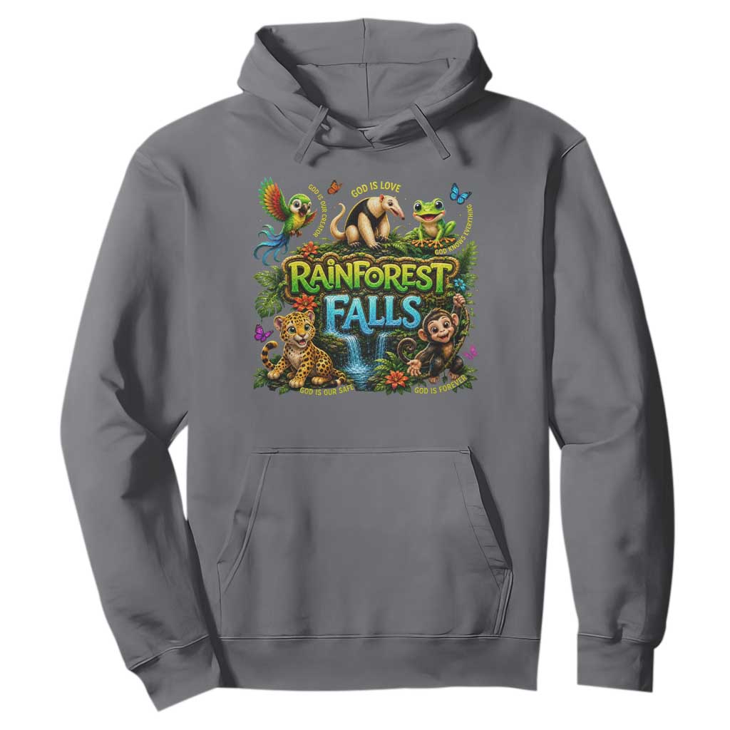 VBS 2026 Hoodie Rainforest Falls Exploring The Nature of God VBS 2026 TS10 Charcoal Print Your Wear