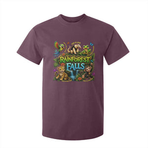 VBS 2026 T Shirt For Kid Rainforest Falls Exploring The Nature of God VBS 2026 TS10 Maroon Print Your Wear