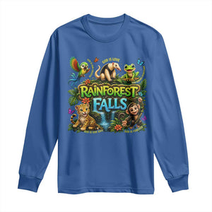 VBS 2026 Long Sleeve Shirt Rainforest Falls Exploring The Nature of God VBS 2026 TS10 Royal Blue Print Your Wear