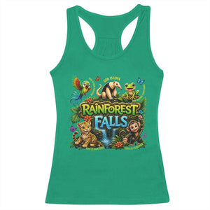 VBS 2026 Racerback Tank Top Rainforest Falls Exploring The Nature of God VBS 2026 TS10 Irish Green Print Your Wear