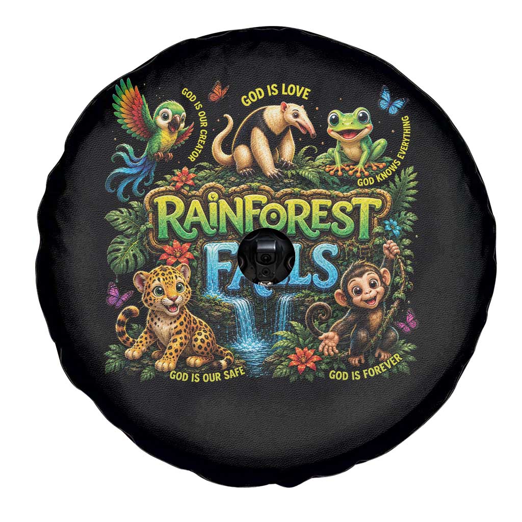 VBS 2026 Spare Tire Cover Rainforest Falls Exploring The Nature of God VBS 2026 TS10 Print Your Wear