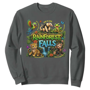 VBS 2026 Sweatshirt Rainforest Falls Exploring The Nature of God VBS 2026 TS10 Dark Heather Print Your Wear
