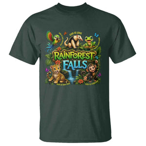 VBS 2026 T Shirt Rainforest Falls Exploring The Nature of God VBS 2026 TS10 Dark Forest Green Print Your Wear