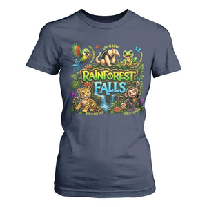 VBS 2026 T Shirt For Women Rainforest Falls Exploring The Nature of God VBS 2026 TS10 Navy Print Your Wear