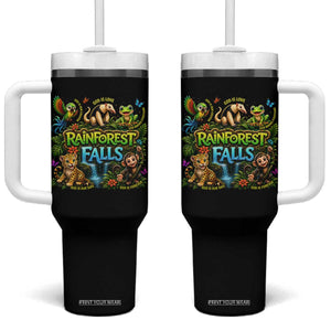 VBS 2026 Tumbler With Handle Rainforest Falls Exploring The Nature of God VBS 2026 TS10 One Size: 40 oz Black Print Your Wear