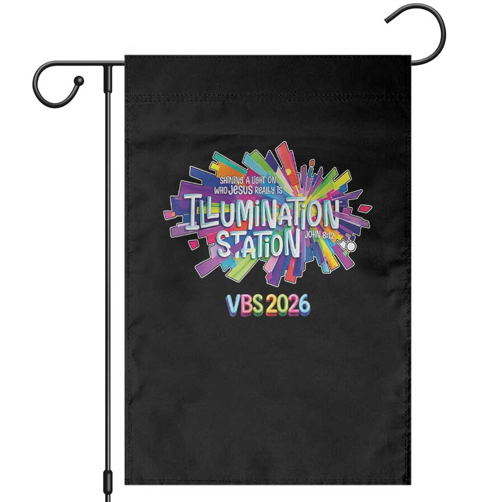 Illumination Station VBS 2026 Christian Lights Garden Flag Bible Jesus TS10 Black Print Your Wear