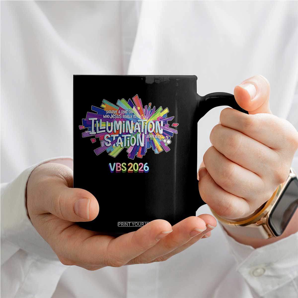 Illumination Station VBS 2026 Christian Lights Coffee Mug Bible Jesus