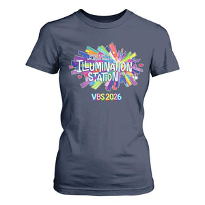 Illumination Station VBS 2026 Christian Lights T Shirt For Women Bible Jesus TS10 Navy Print Your Wear