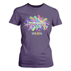 Illumination Station VBS 2026 Christian Lights T Shirt For Women Bible Jesus TS10 Purple Print Your Wear