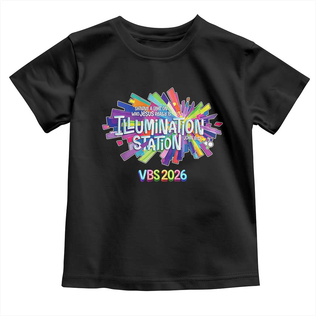 Illumination Station VBS 2026 Christian Lights Toddler T Shirt Bible Jesus TS10 Black Print Your Wear