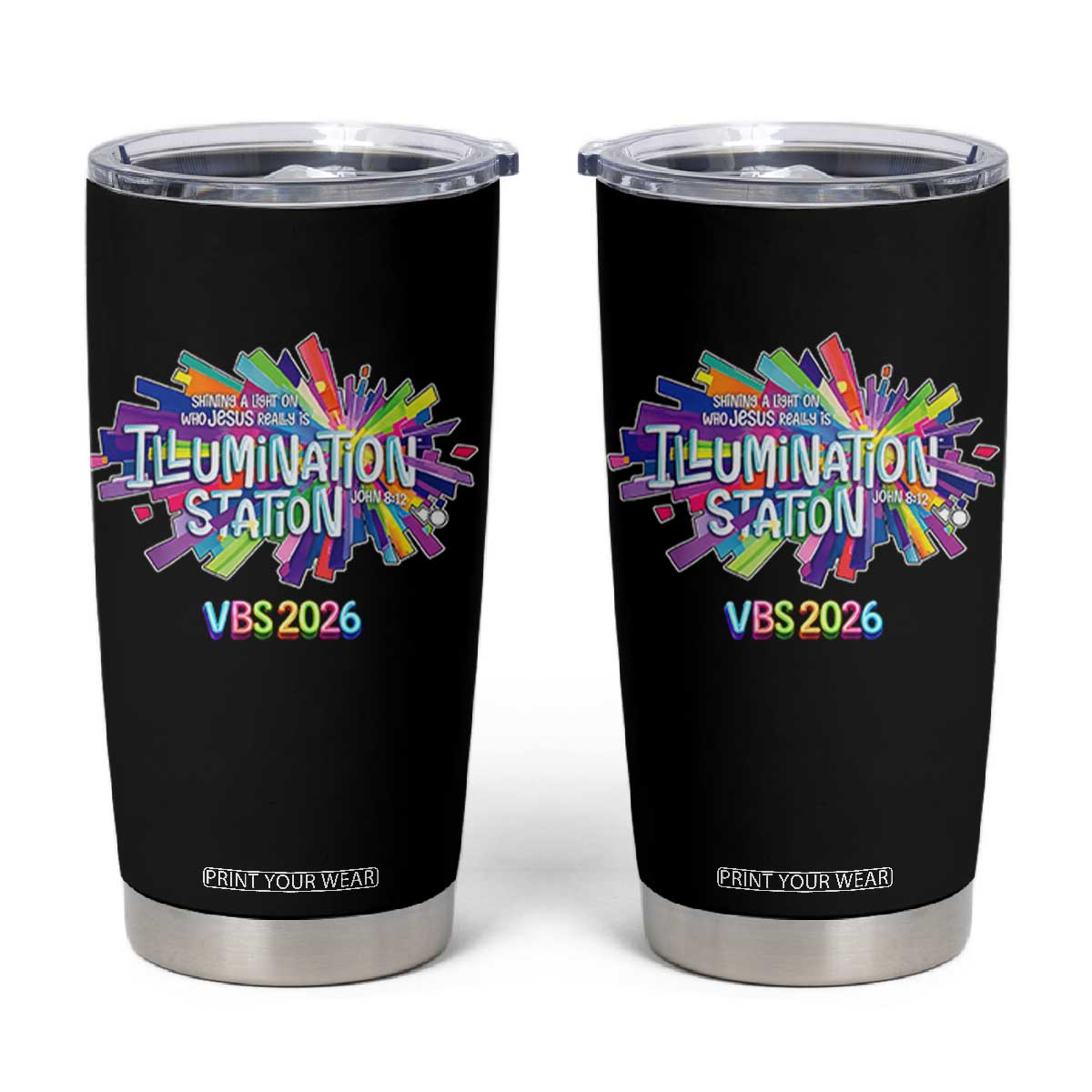 Illumination Station VBS 2026 Christian Lights Tumbler Cup Bible Jesus