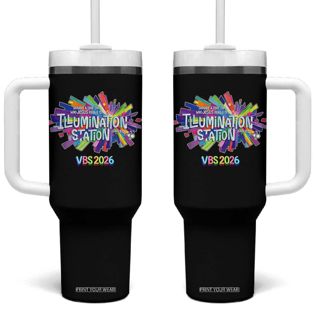 Illumination Station VBS 2026 Christian Lights Tumbler With Handle Bible Jesus
