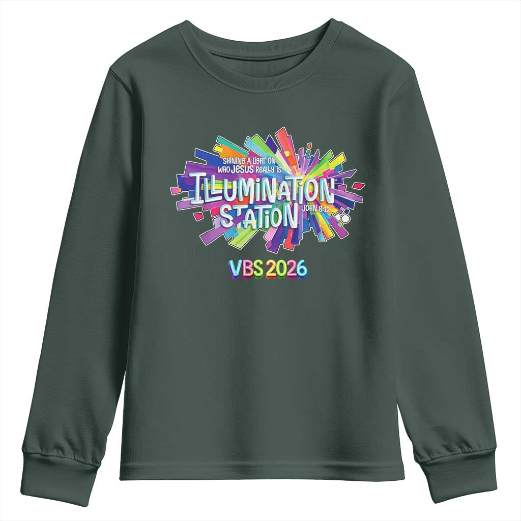 Illumination Station VBS 2026 Christian Lights Youth Sweatshirt Bible Jesus