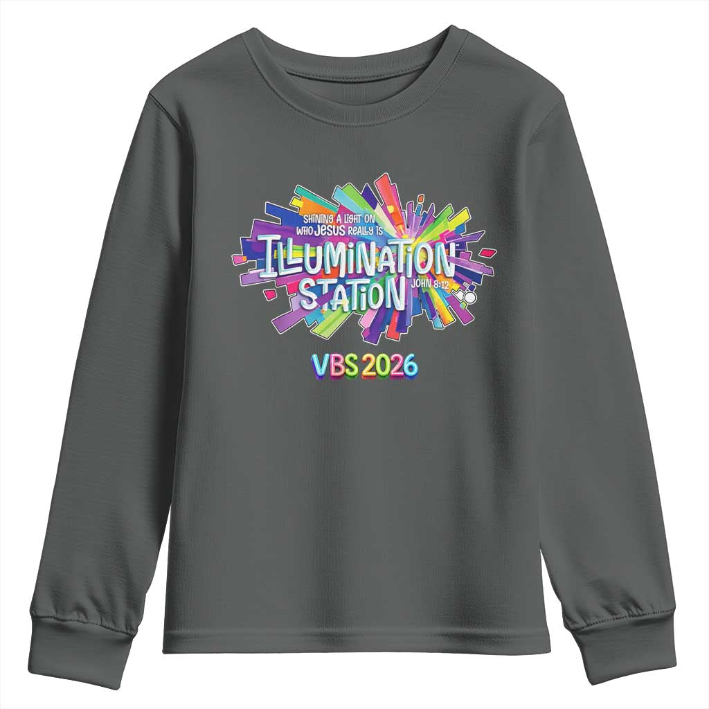 Illumination Station VBS 2026 Christian Lights Youth Sweatshirt Bible Jesus