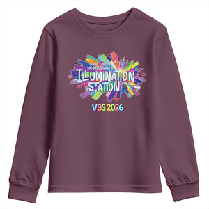Illumination Station VBS 2026 Christian Lights Youth Sweatshirt Bible Jesus