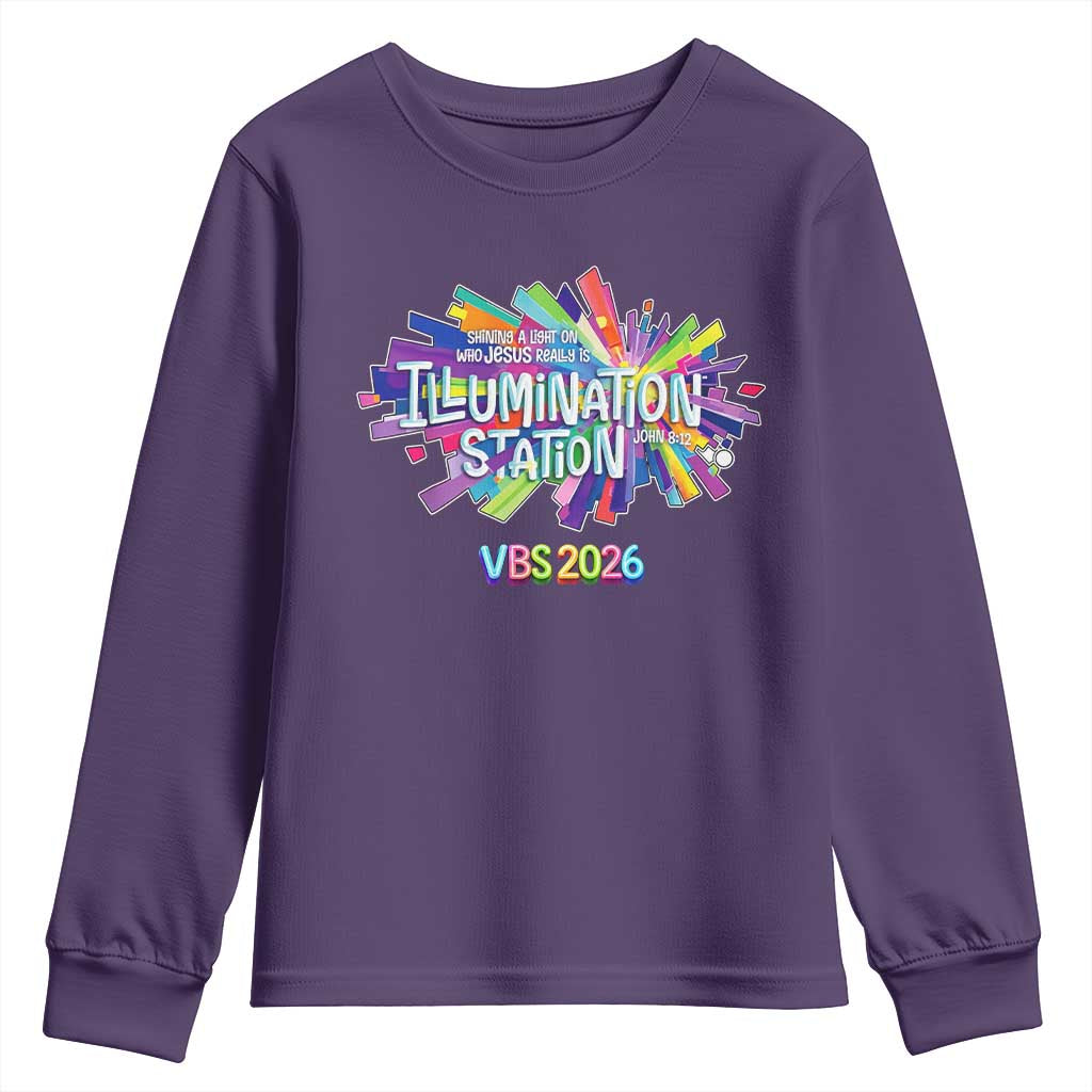 Illumination Station VBS 2026 Christian Lights Youth Sweatshirt Bible Jesus