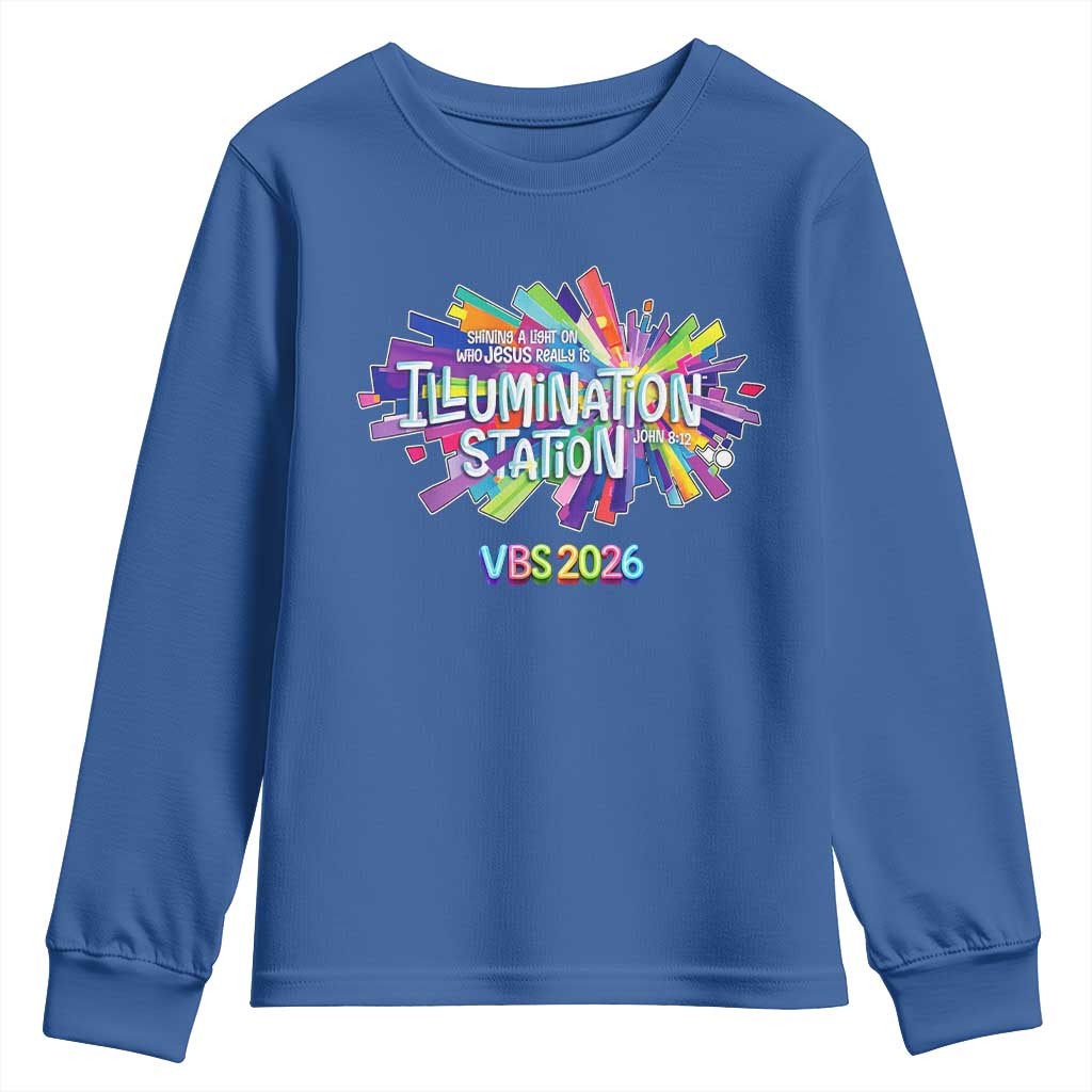 Illumination Station VBS 2026 Christian Lights Youth Sweatshirt Bible Jesus