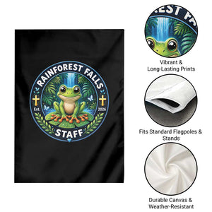 Rainforest Falls Staff Garden Flag VBS 2026 Director Teacher TS10 Print Your Wear