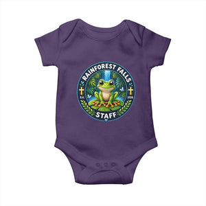 Rainforest Falls Staff Baby Onesie VBS 2026 Director Teacher TS10 Purple Print Your Wear