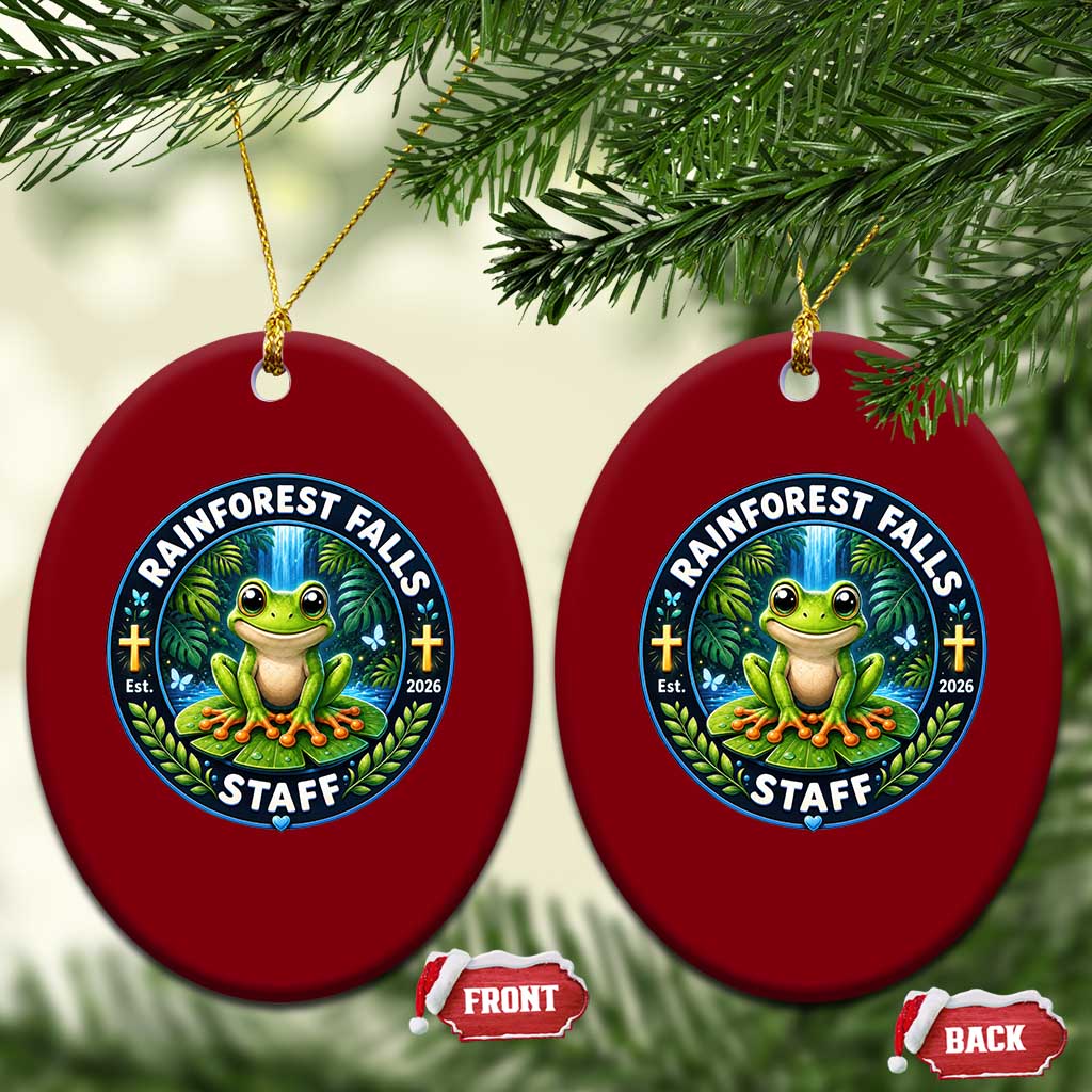 Rainforest Falls Staff Ceramic Ornament VBS 2026 Director Teacher TS10 Print Your Wear