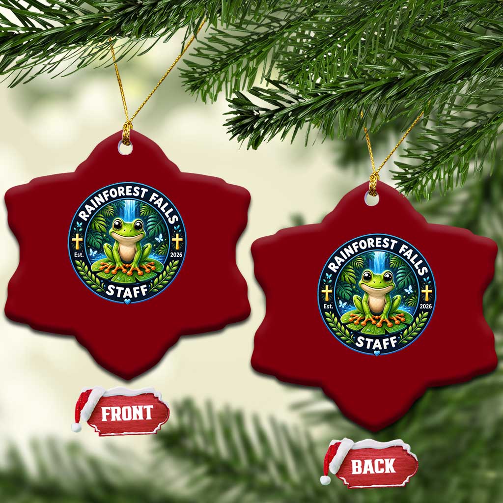 Rainforest Falls Staff Ceramic Ornament VBS 2026 Director Teacher TS10 Print Your Wear
