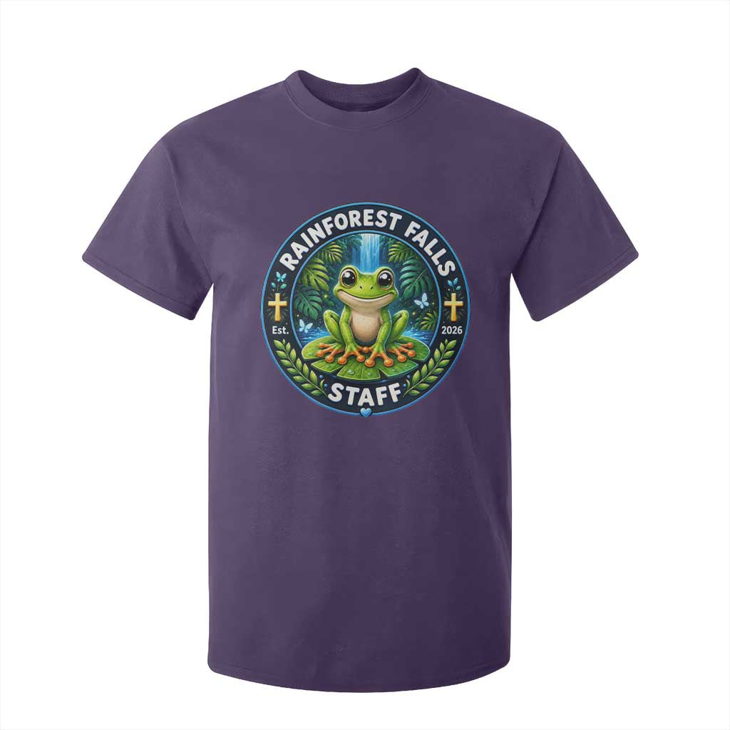 Rainforest Falls Staff T Shirt For Kid VBS 2026 Director Teacher TS10 Purple Print Your Wear