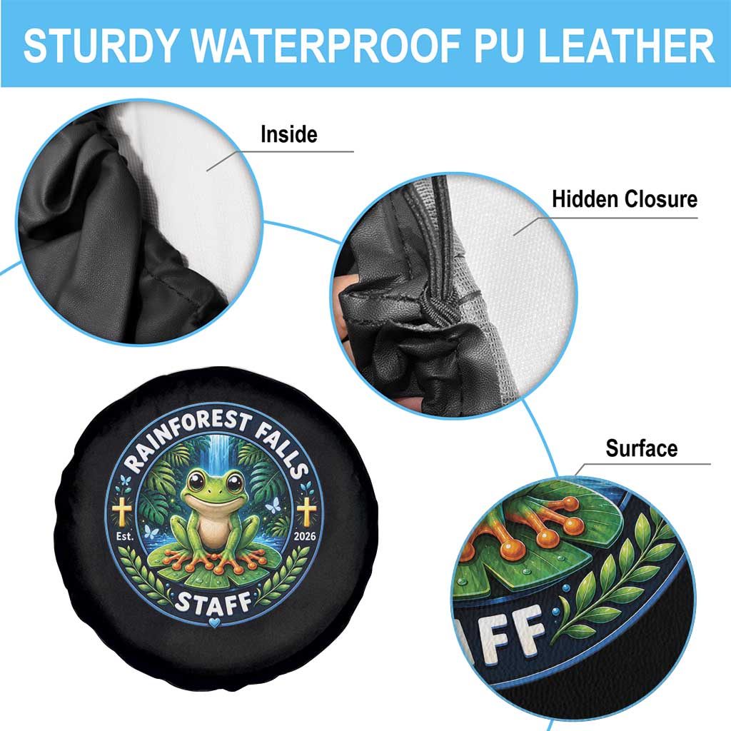 Rainforest Falls Staff Spare Tire Cover VBS 2026 Director Teacher TS10 Print Your Wear