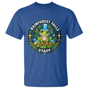 Rainforest Falls Staff T Shirt VBS 2026 Director Teacher TS10 Royal Blue Print Your Wear