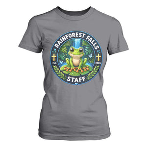 Rainforest Falls Staff T Shirt For Women VBS 2026 Director Teacher TS10 Charcoal Print Your Wear