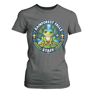 Rainforest Falls Staff T Shirt For Women VBS 2026 Director Teacher TS10 Dark Heather Print Your Wear