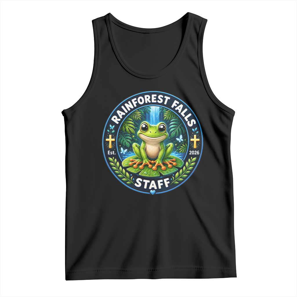 Rainforest Falls Staff Tank Top VBS 2026 Director Teacher TS10 Black Print Your Wear