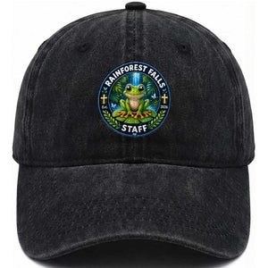 Rainforest Falls Staff Washed Cotton Baseball Cap VBS 2026 Director Teacher TS10 Print Your Wear