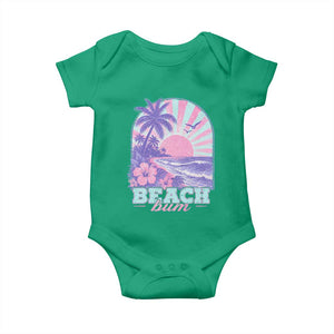 Beach Bum Baby Onesie Summer Vacation Beach Lover Surf Wave Vintage Tropical Sunset Aesthetic