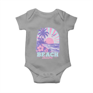 Beach Bum Baby Onesie Summer Vacation Beach Lover Surf Wave Vintage Tropical Sunset Aesthetic