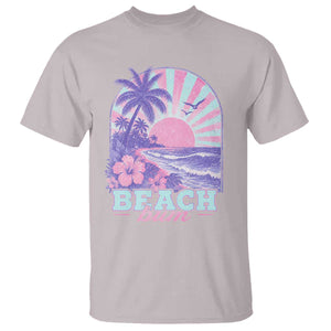 Beach Bum T Shirt Summer Vacation Beach Lover Surf Wave Vintage Tropical Sunset Aesthetic