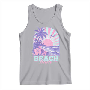 Beach Bum Tank Top Summer Vacation Beach Lover Surf Wave Vintage Tropical Sunset Aesthetic
