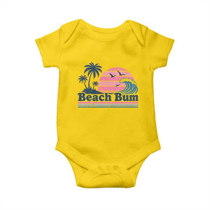 Beach Bum Baby Onesie Retro Summer Vacation Surf Wave Tropical Sunset Aesthetic TS10 Daisy Print Your Wear