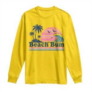 Beach Bum Long Sleeve Shirt Retro Summer Vacation Surf Wave Tropical Sunset Aesthetic TS10 Daisy Print Your Wear