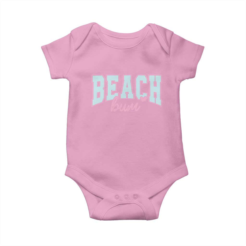 Beach Bum Baby Onesie Summer Vacation Beach Lovers TS10 Light Pink Print Your Wear